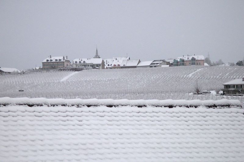 Il neige à Yens